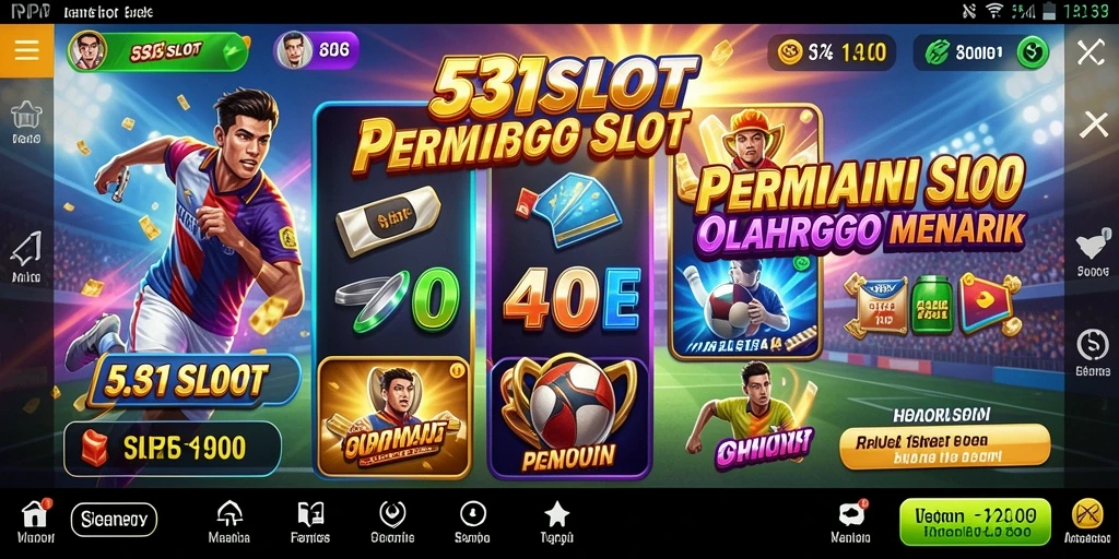 Tampilan gameplay seru dan interaktif 531SLOT di olahraga.