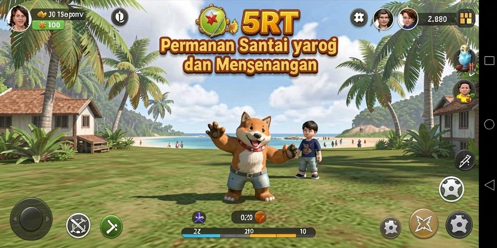 Tampilan screenshot menunjukkan pengalaman bermain yang mengasyikkan dan santai.