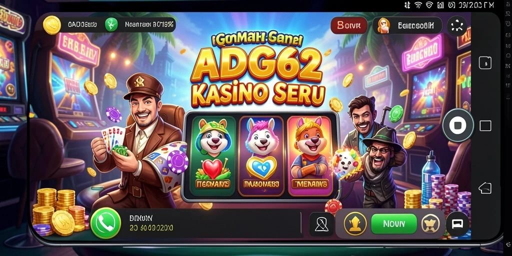 Screenshot gameplay ADG62 menampilkan pengalaman kasino yang mendebarkan.
