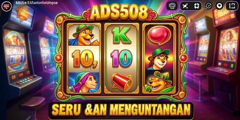 Gameplay menarik dari mesin slot ADS508 yang penuh warna.
