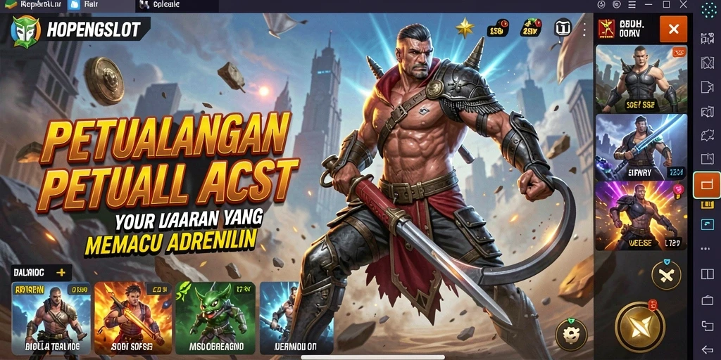 Gambaran gameplay menegangkan di HOPENGSLOT yang penuh aksi.