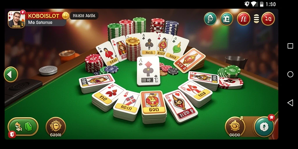 Tampilan gameplay Gaple yang menarik dan interaktif di KOBOISLOT.