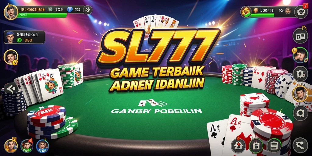 Gameplay mendebarkan di aplikasi poker SL777 dengan tampilan yang menawan.