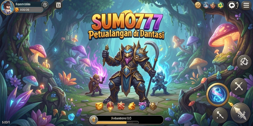 Tampilan menakjubkan dari gameplay petualangan di SUMO777.